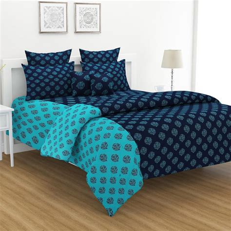 Buy SWAYAM Shades of Paradise Cotton Printed Double Comforter from ...
