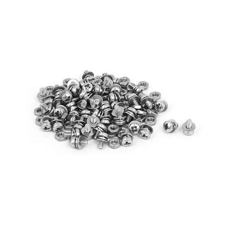 3NH® M2.5 x 5mm 304 Stainless Steel Phillips Pan Head Screws Nuts w ...
