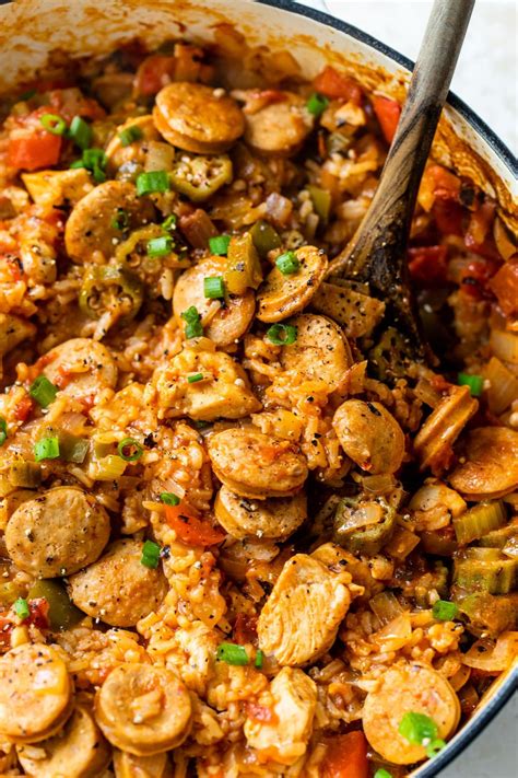 Chicken and Sausage Jambalaya - The Almond Eater