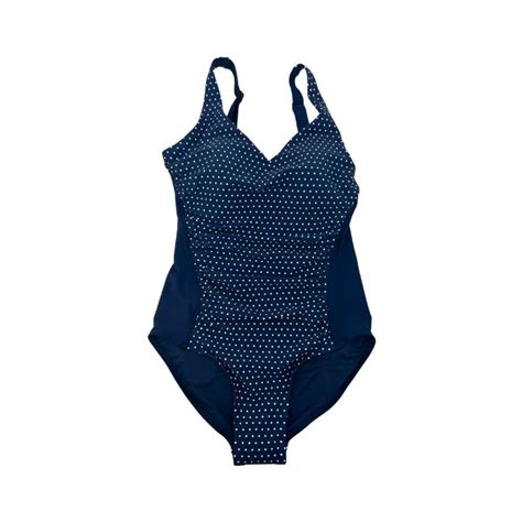 Roots Women's Navy with Polka Dots One Piece Bathing Suit / Various ...