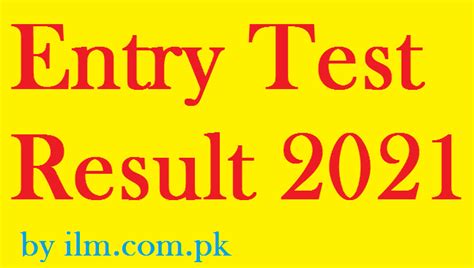 Image result for Entry Test Sample Format