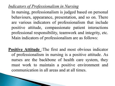 Professionalism Unit I in Nursing | PPTX