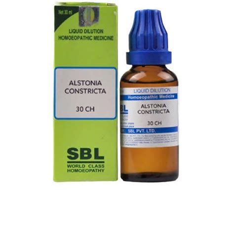 SBL Homeopathy Alstonia Constricta Dilution 30 ml