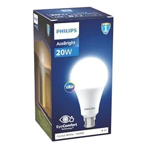 Buy PHILIPS 20-watt LED Bulb |AceBright High Wattage LED Bulb|Base: B22 ...