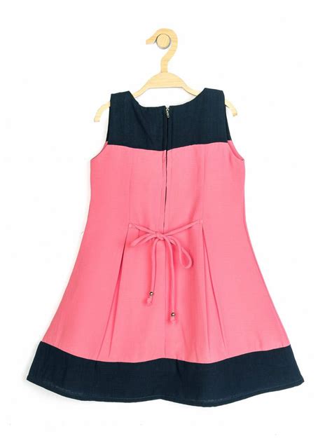 Girls Peach Regular Dress 12780 | Peppermint