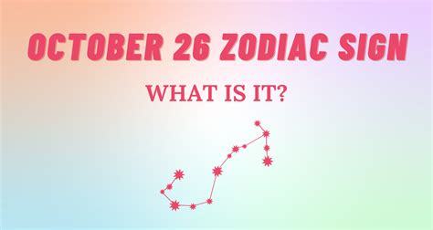 October 26 Zodiac Sign Explained | So Syncd - Personality Dating