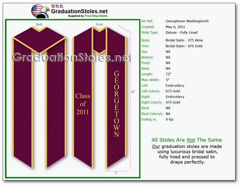 Image result for DIY Graduation Stole Pattern