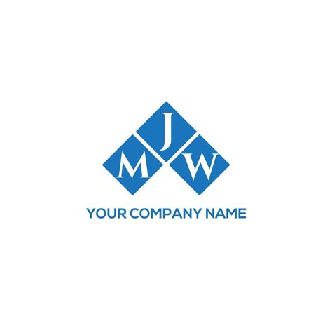 MJW letter logo design on WHITE background. MJW creative initials ...