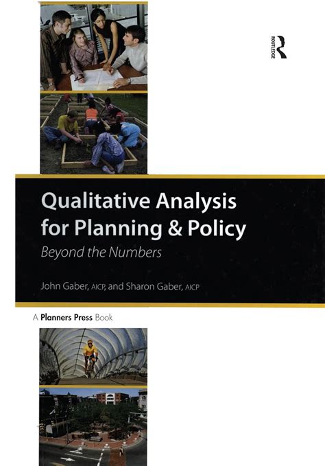 Buy Qualitative Analysis for Planning & Policy: Beyond the Numbers Book ...