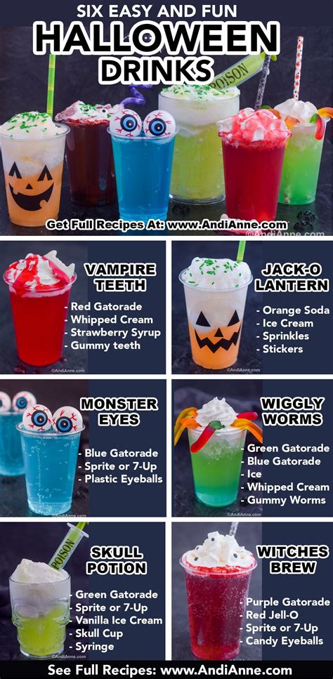 6 Easy Halloween Party Drinks: Great for kids. | Fun halloween drinks ...