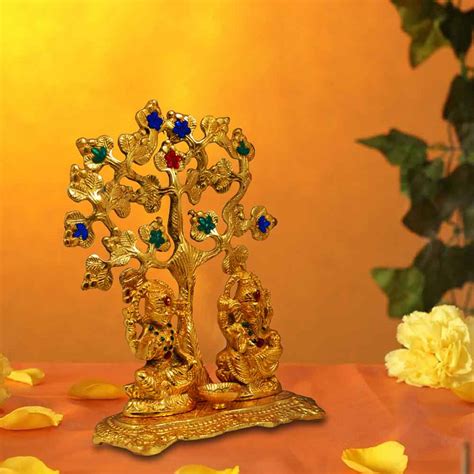 Buy Metal Ganesh Lakshmi Idol for Diwali Decoration | Shopping Deals ...