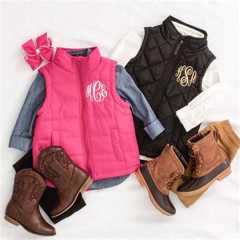Personalized Kids Puffer Vest | Marleylilly Kids