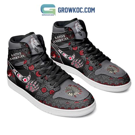 Indigenous Native American Air Jordan 1 Shoes - Growkoc