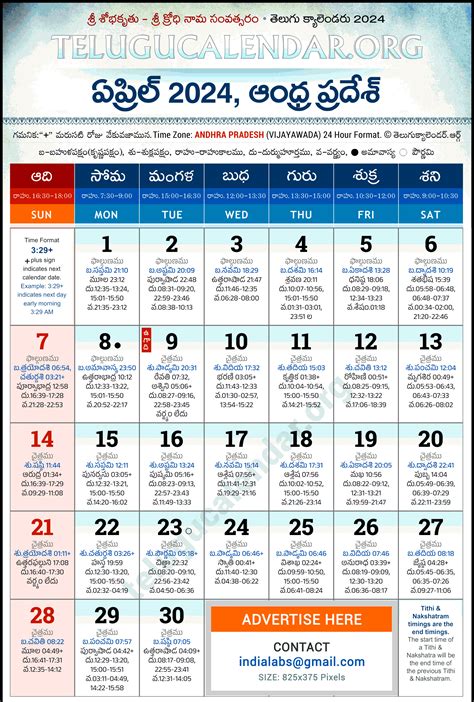 Online Telugu Calendar 2025