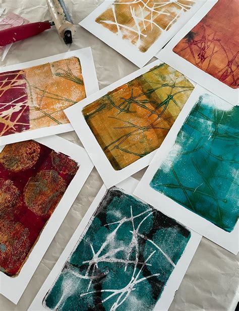 Gel Plate Printing Explorations - Fig Lancaster