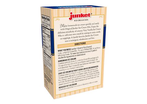 Very Vanilla Ice Cream Mix (Case of 12) – Junket Desserts