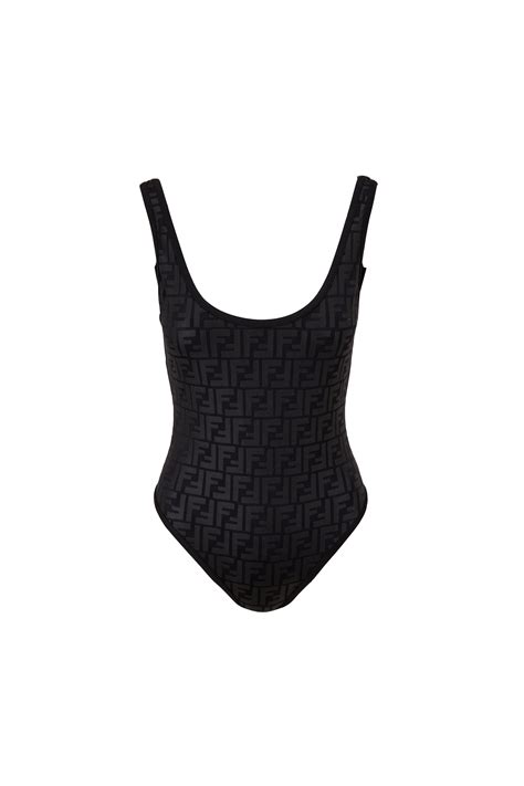 Fendi - Black Embossed FF Bathing Suit | Mitchell Stores