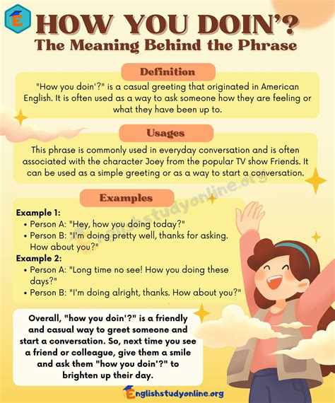 How You Doing Meaning: Understanding the Origins and Usage of this ...
