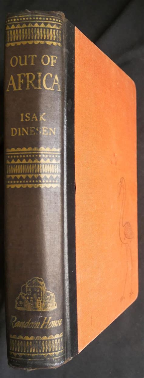 Out of Africa 1938 by Isak Dinesen. First Edition HC of Karen Blixen's ...