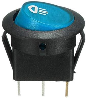 CentIoT - Illuminated LED SPST ON/OFF Push Button Round Rocker Switch ...