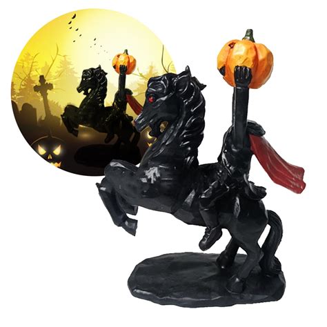 Headless Horseman, Resin Headless Horseman Statue with Pumpkin, 8.7x4 ...