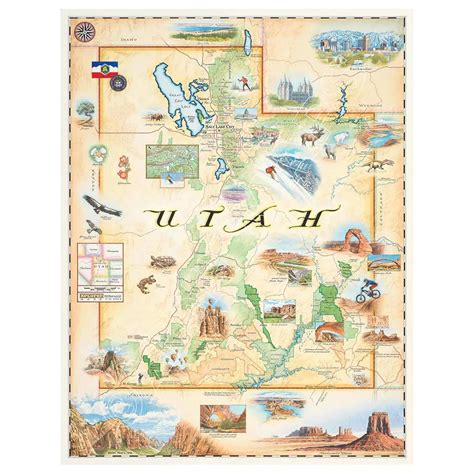 Utah State 1000 Piece Jigsaw Puzzle Xplorer Maps - Puzzle Merchant