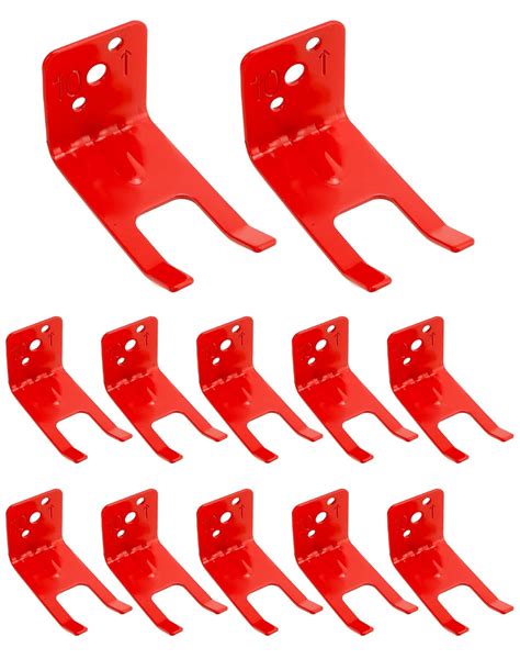 QWORK Fire Extinguisher Bracket, 12 Pack Steel Fire Extinguisher Fork ...