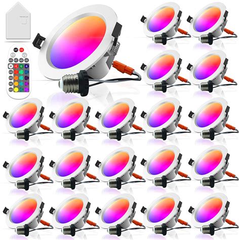 MagicLight 4" Smart LED Ceiling Light 20Pack, 9W RGBCW WiFi & Bluetooth ...