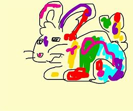 Image result for Colorful Rabbit Art