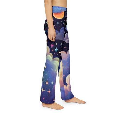 Kids Pajama Pants Starry Night Sky Print Jammies Chikdrens Sleepwear ...