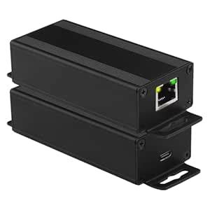 Leehitech 90W PoE USB C Splitter, RJ45 to USB Type C Power POE Repeater ...