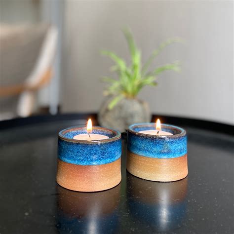 LUMIERES | TEALIGHT HOLDERS | SET OF 2 – LivingClay