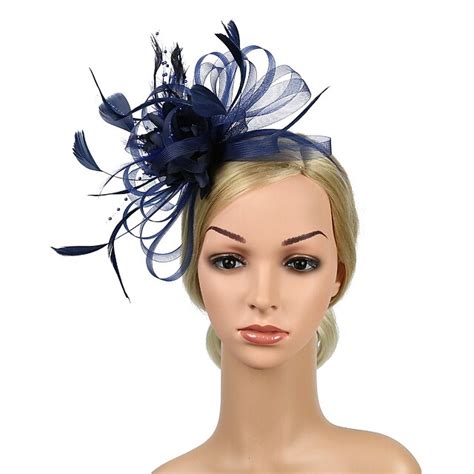 Fascinators Headwear Headpiece Tulle Feathers Formal Business ...
