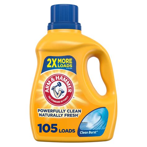 Arm & Hammer Clean Burst, 105 Loads Liquid Laundry Detergent, 105 fl oz ...