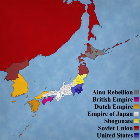 Meiji Restoration In Japan Map