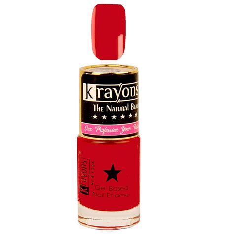 Buy Krayons Gel Base Glossy Effect Nail Polish Enamel Color, 6ml Safe ...