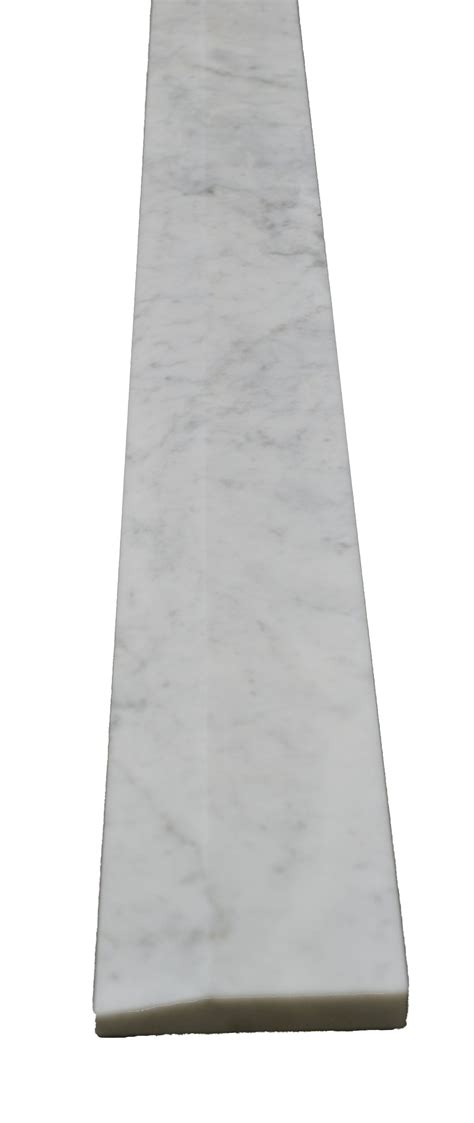 36" x 5" Hollywood White Carrara Saddle | Carrara, Door saddle, Natural ...