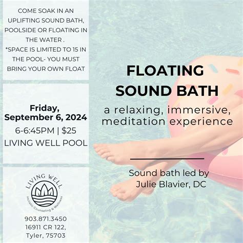 Floating Sound Bath: IN THE POOL | Living Well