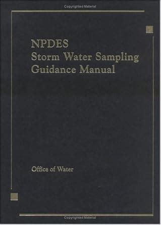 NPDES Storm Water Sampling Guidance Document [Hardcover] Us Epa ...
