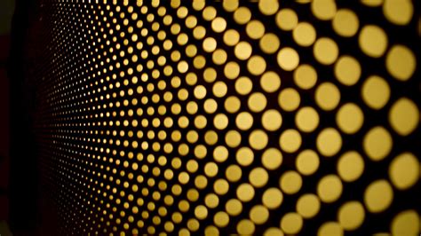 Download wallpaper 2048x1152 circles, wall, yellow, black ultrawide ...