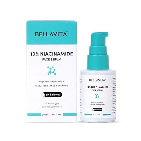 BELLAVITA Niacinamide Face Serum | 10% Niacinamide, 0.5% Alpha Arbutin ...