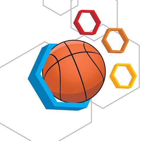 3D-basketbal veld vector | Premium Vector