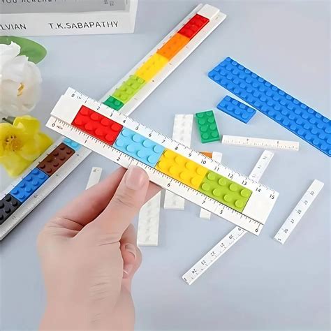 DIY Lego Puzzle School Ruler Scale ( 1pc ) – The Magic Trunk
