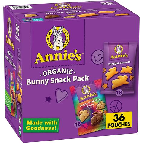 Annie'sHomegrown Annie's Organic Snack Variety Pack - Cheddar Bunnies ...