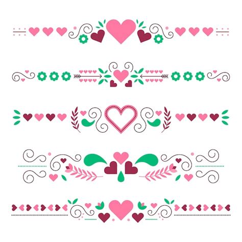 Hand drawn hearts border and frame design | Free Vector