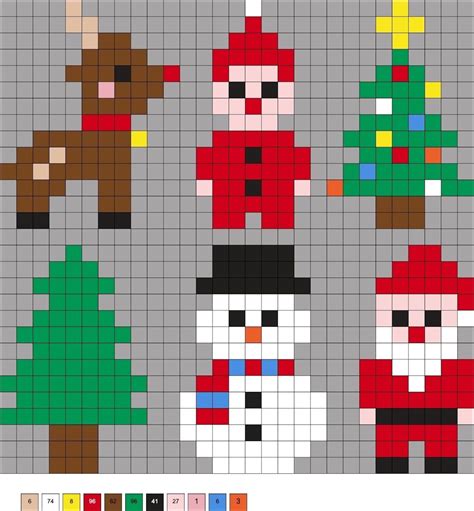 75+ Christmas Perler Bead Patterns | Christmas perler beads, Perler ...