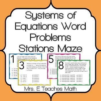 Image result for System of Equation Word Problem Tutorial