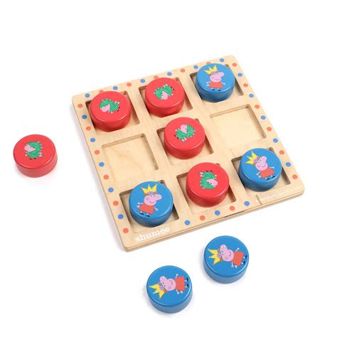 Buy shumee Peppa vs George Wooden Tic Tac Toe (Age 3 Years+) - Brain ...