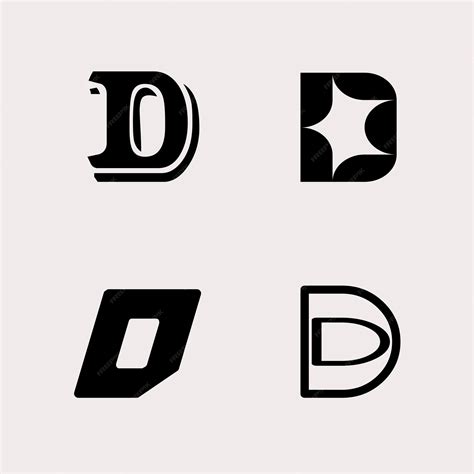 Premium Vector | Bold abstract letter d logo mark modern icon - Abstract Letter D