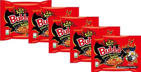 Samyang 2X Spicy Hot Chicken Flavour Instant Korean Noodles -140g (Pack ...